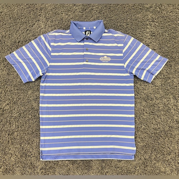 Footjoy Golf Polo Shirt | Bos Landen Golf Course | Men’s Size Medium | EUC! - Picture 1 of 5